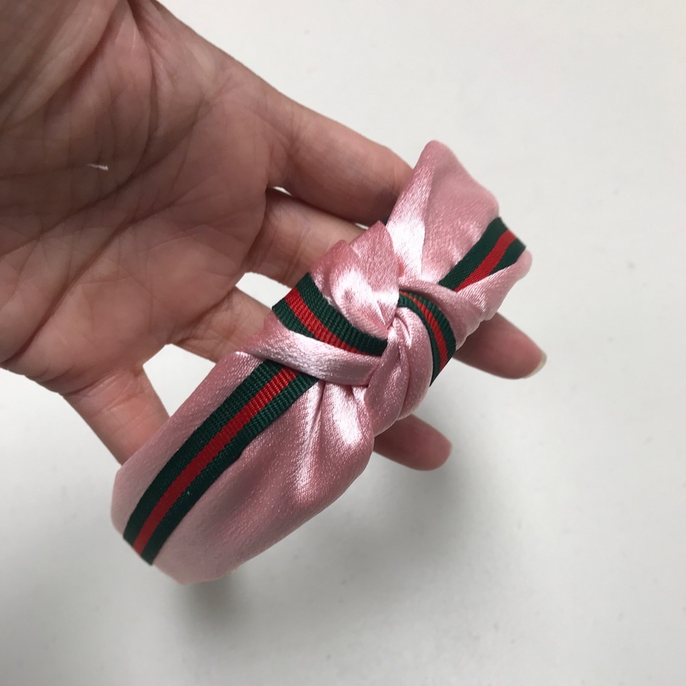 Pink Satin  Headband